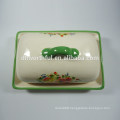 Promotional ceramic bread plate